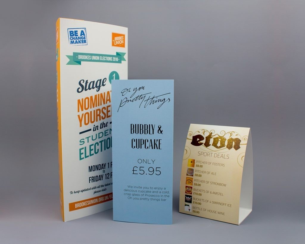 Table Tents Printing Plymouth