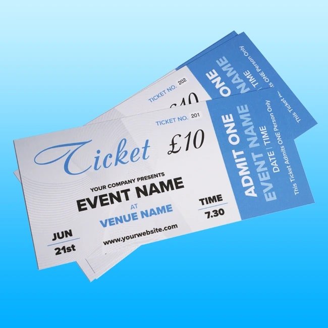Tickets Printing Plymouth