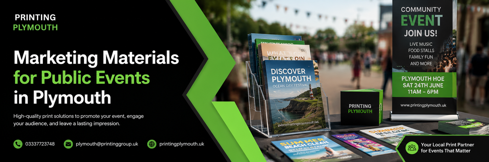 Marketing Materials for Public Events in Plymouth
